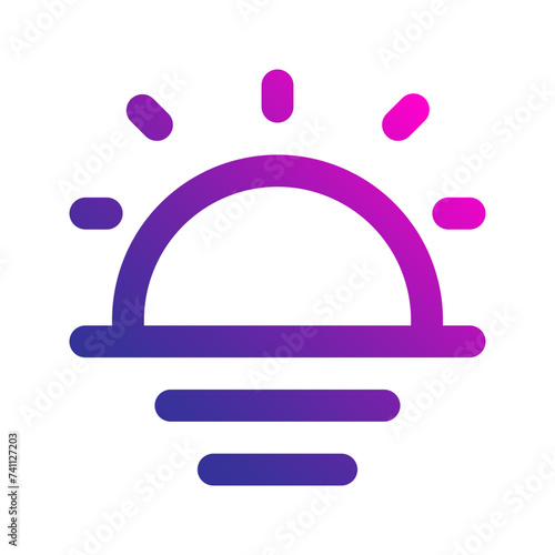 sunset gradient icon