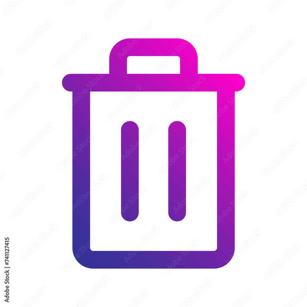 trash gradient icon trash gradient icon