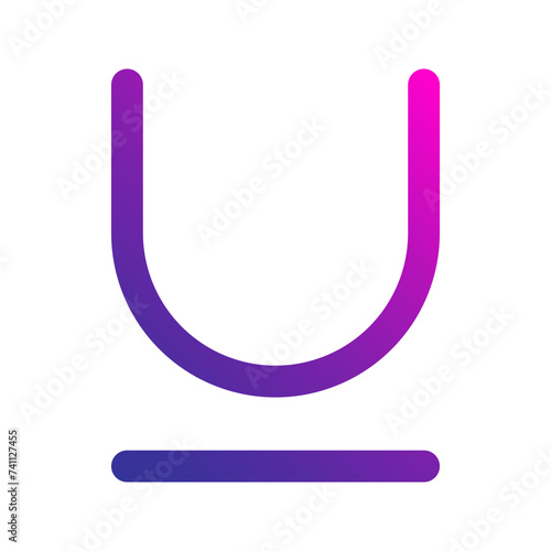 underline gradient icon