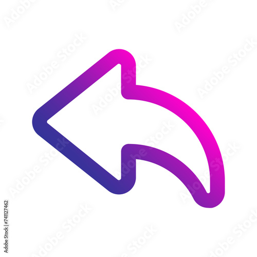 undo gradient icon
