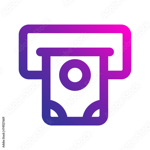 withdraw gradient icon