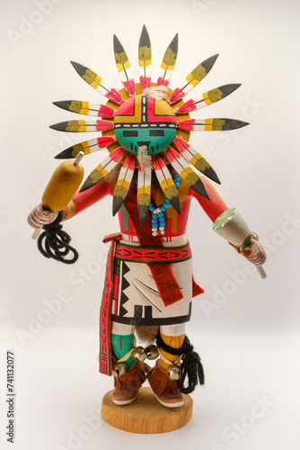 Принти на полотні Hopi Kachina Doll handcrafted colorful