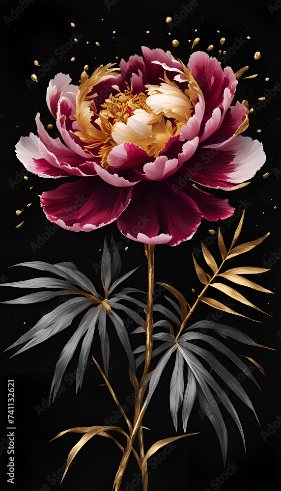 pink and white rose