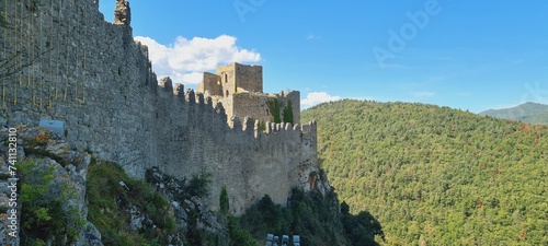 Vu de l'extérieur du château de Puilaurens photo