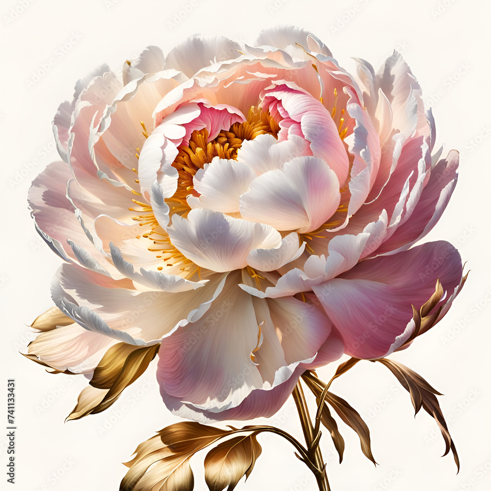 pink and white flower