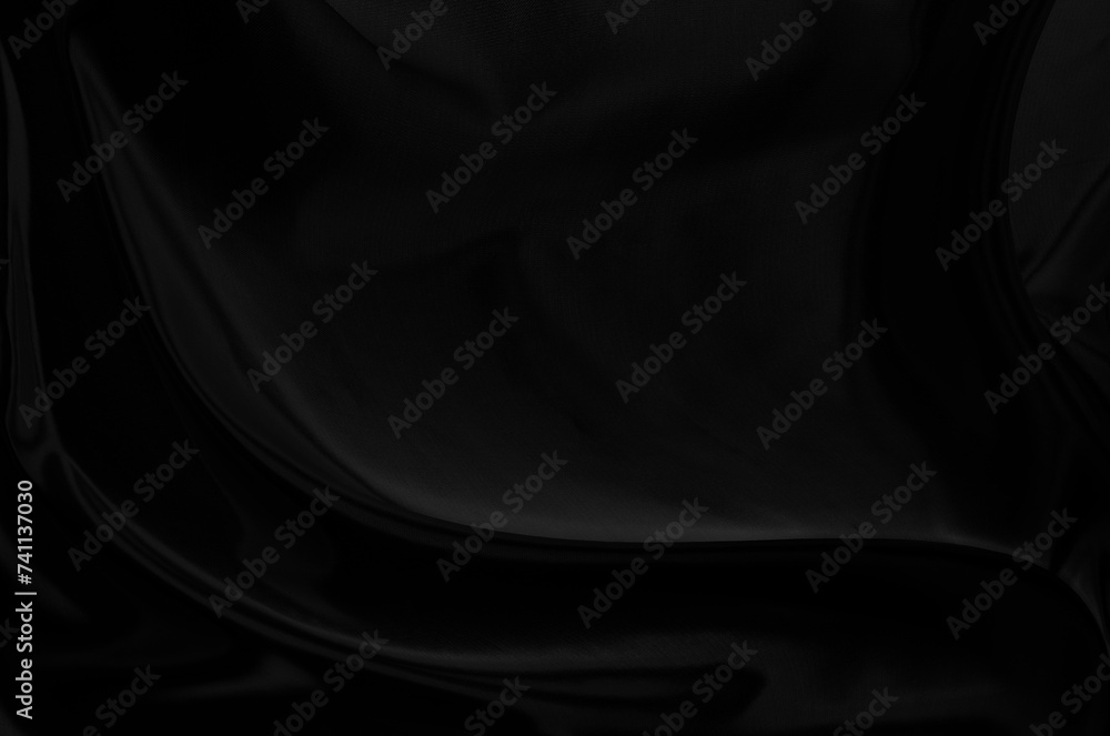 Black gray satin dark fabric texture luxurious shiny that is abstract silk cloth background with patterns soft waves blur beautiful. Black gray satin dark fabric texture luxurious shiny that is abstract silk cloth background with patterns soft waves blur beautiful.