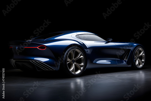 Sleek Gran Turismo (GT) Car in Blue - An Epitome of Speed and Automotive Engineering © Lottie