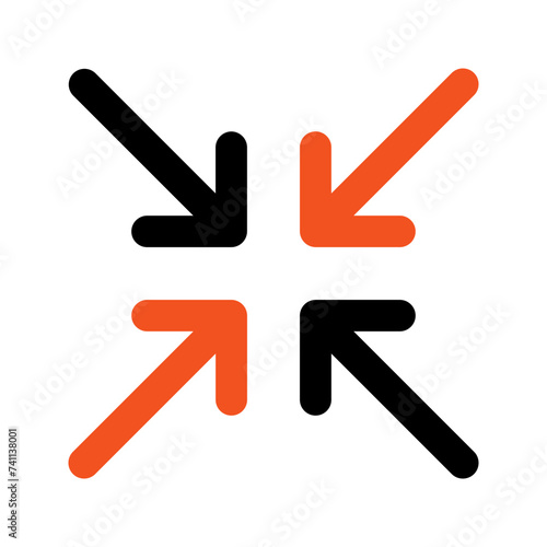 collapse line icon