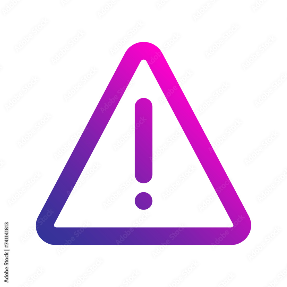 warning gradient icon