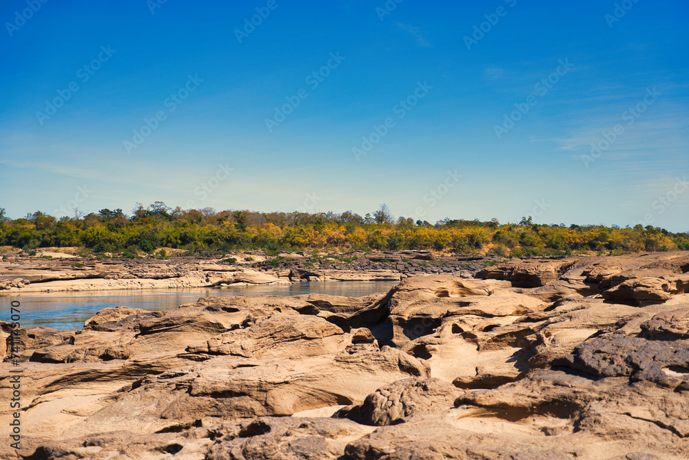 サンパンポーク展望台　ウボンラチャタニー・タイ　สามพันโบก　Ubon Ratchathani, Thailand