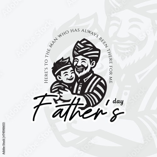Happy Father   s Day greeting card