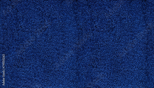 Dark blue towel cloth texture background, seamless pattern, high-resolution photo