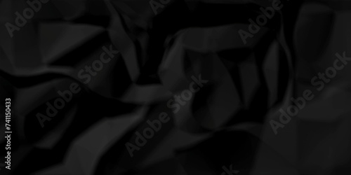 Black paper crumpled texture. black fabric crushed textured crumpled. black ripped wrinkly backdrop paper background. panorama grunge wrinkly paper texture background, crumpled pattern texture.