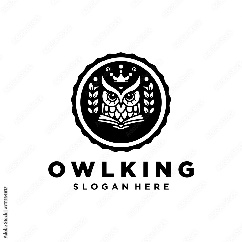 Fototapeta premium Modern and simple owl logo vector