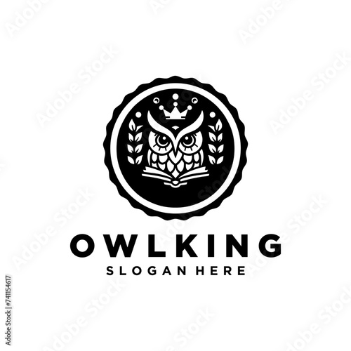 Modern and simple owl logo vector