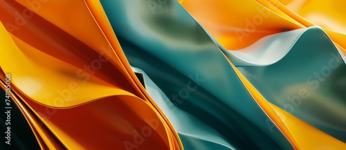 abstract yellow orange and blue background