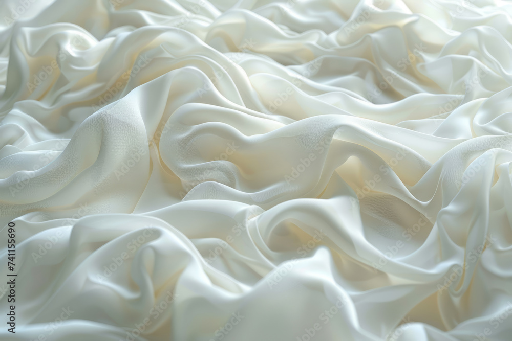 White silk bedding sheets. White silk bedding sheets.