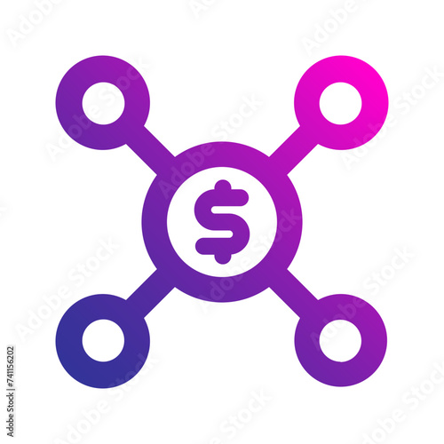 affiliate marketing gradient icon
