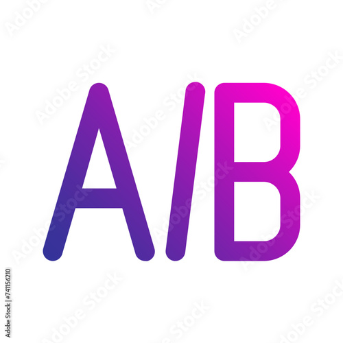 ab testing gradient icon