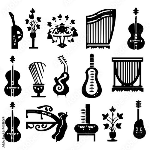 set of musical instruments © lahiru