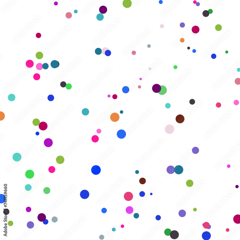 A colorful confetti glitter dot texture design element.