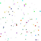 A colorful confetti glitter dot texture design element.