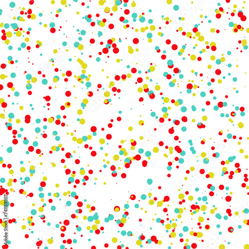 A colorful confetti glitter dot texture design element.