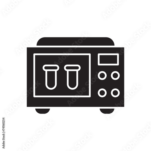  sterilization icon. simple black flat vector illustration on white background..eps