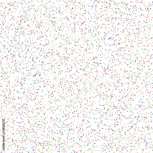 A colorful confetti glitter dot texture design element.