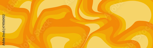 Yellow Abstract Background in horizontal design. Abstract background. Yellow gradient background in liquid design. Vector illustration.