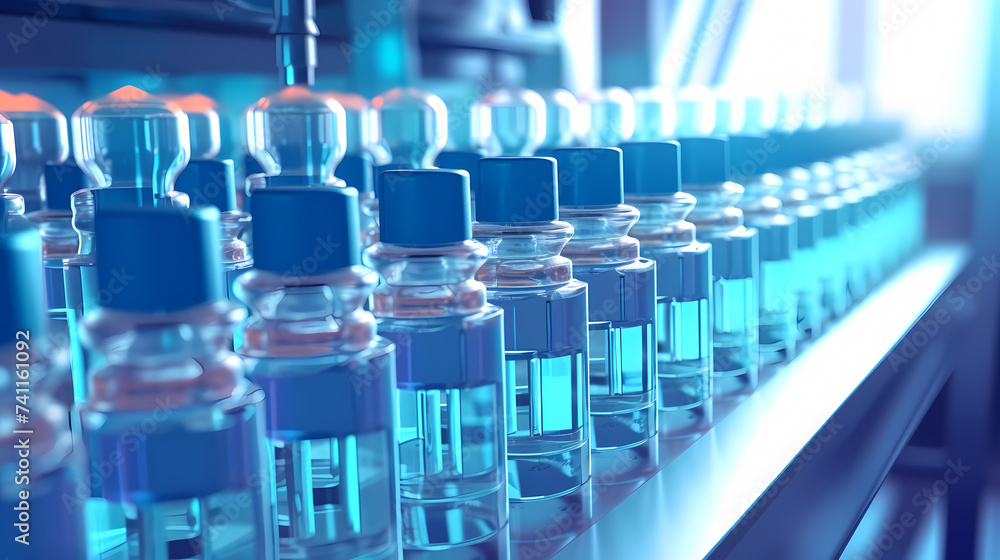 Pharmaceutical machinery working on pharmaceutical glass bottle production line Pharmaceutical machinery working on pharmaceutical glass bottle production line