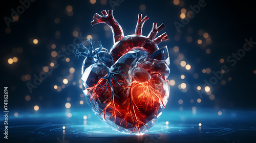 Echocardiographic images of heart structure and function photo