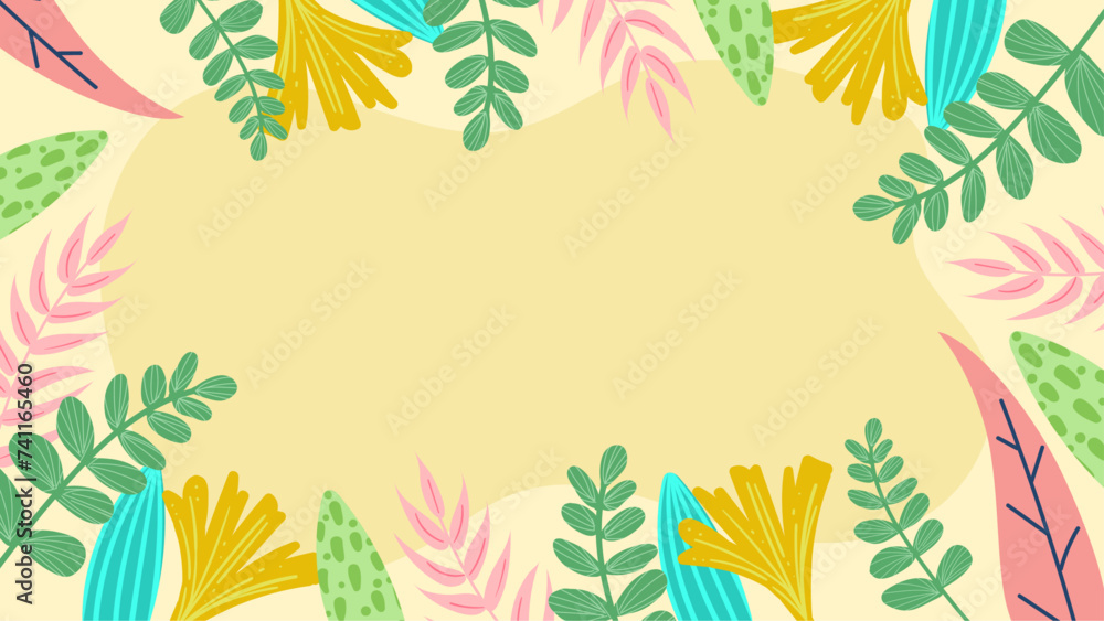 Colorful colourful vector creative floral spring background