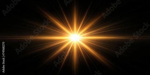 Abstract Light Burst Background with Rays and Glowing Energy 