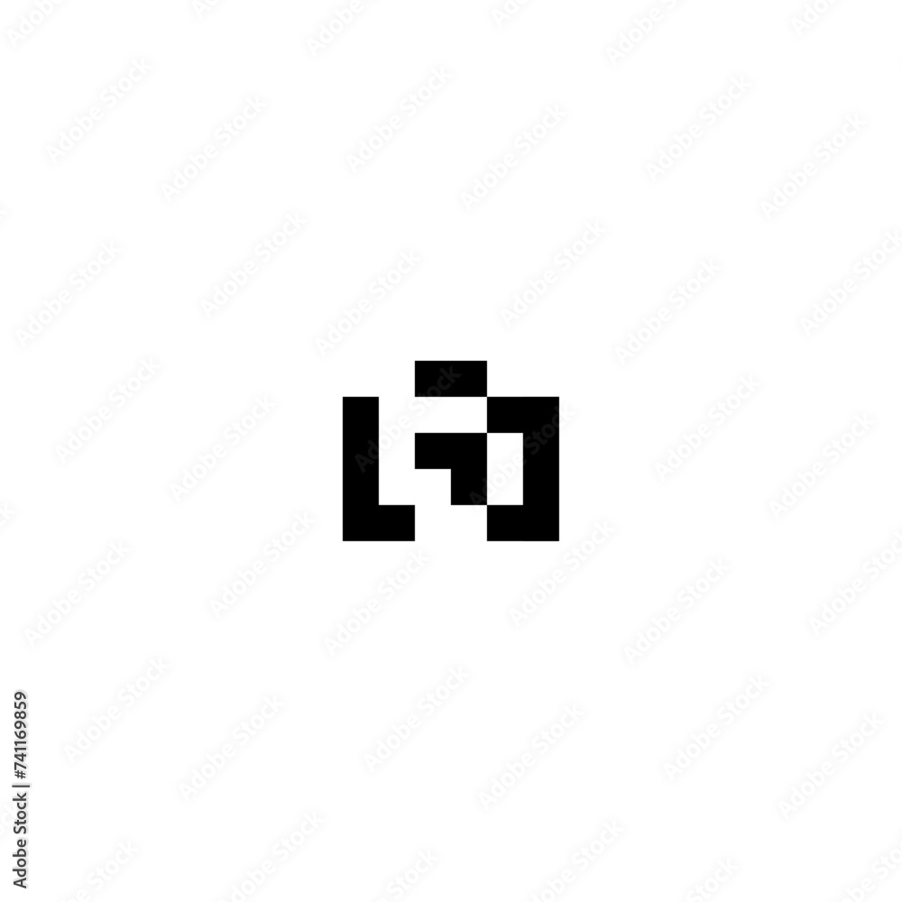 pixel camera logo concept vector icon pixel camera logo concept vector icon