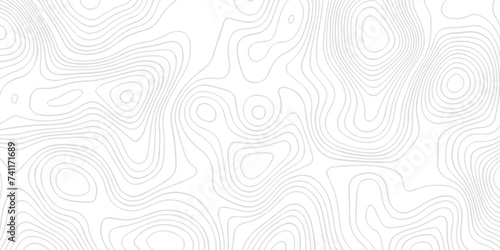 The stylized height of the topographic map contour in lines and contours isolated on transparent. Black and white topography contour lines map isolated on white background.