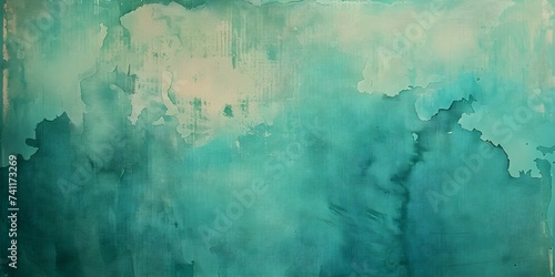 Abstract Turquoise Textured Artwork Display