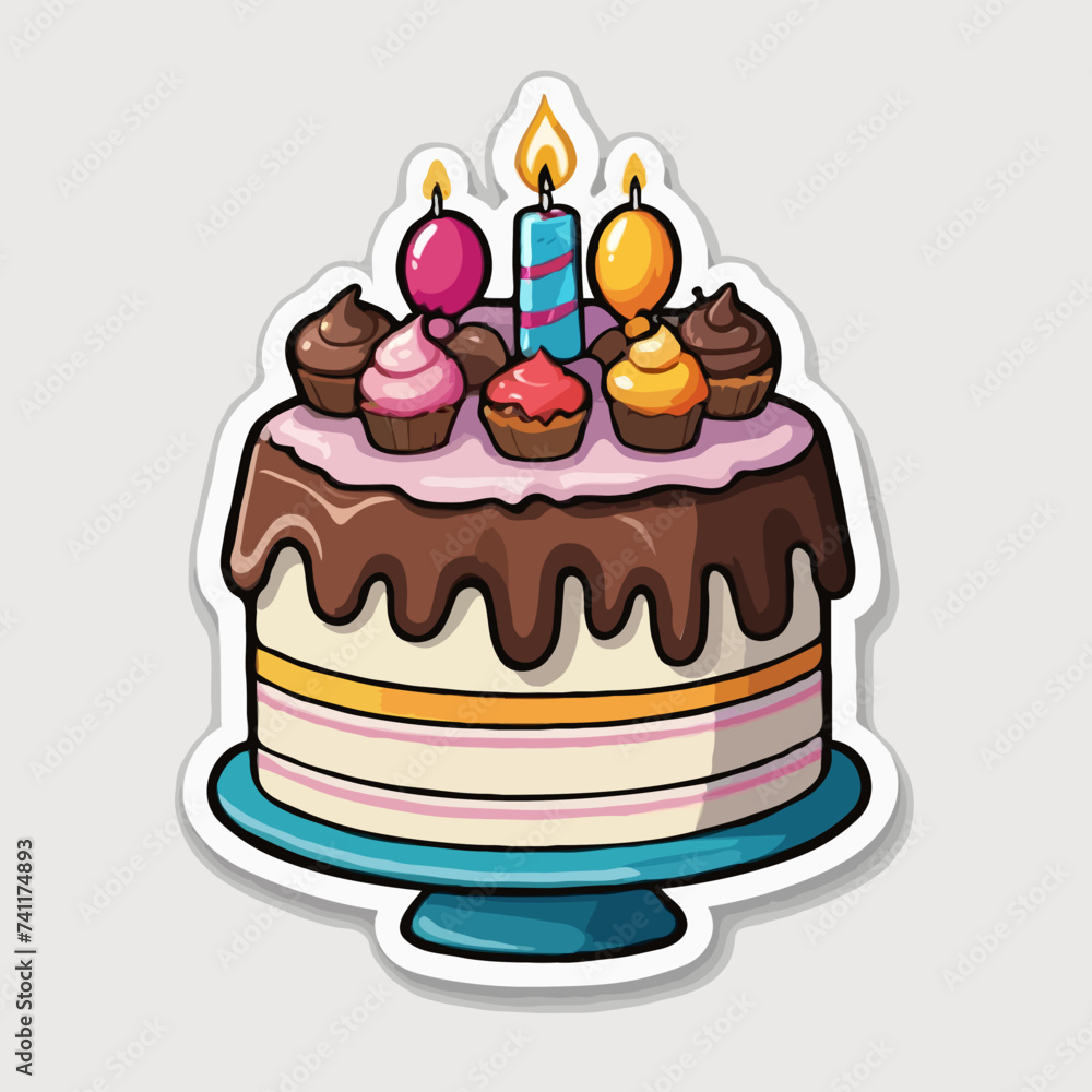 birthday cake with candles birthday cake with candles
