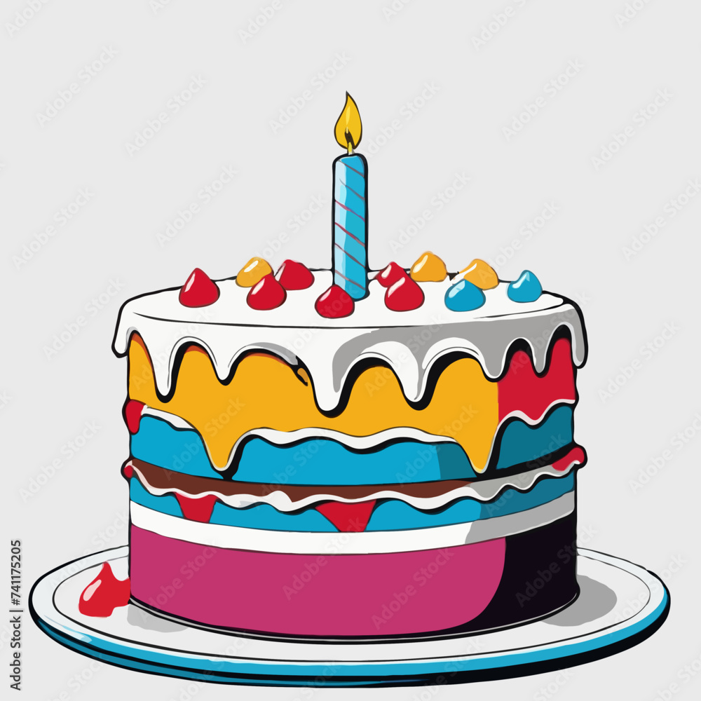 birthday cake with candles birthday cake with candles