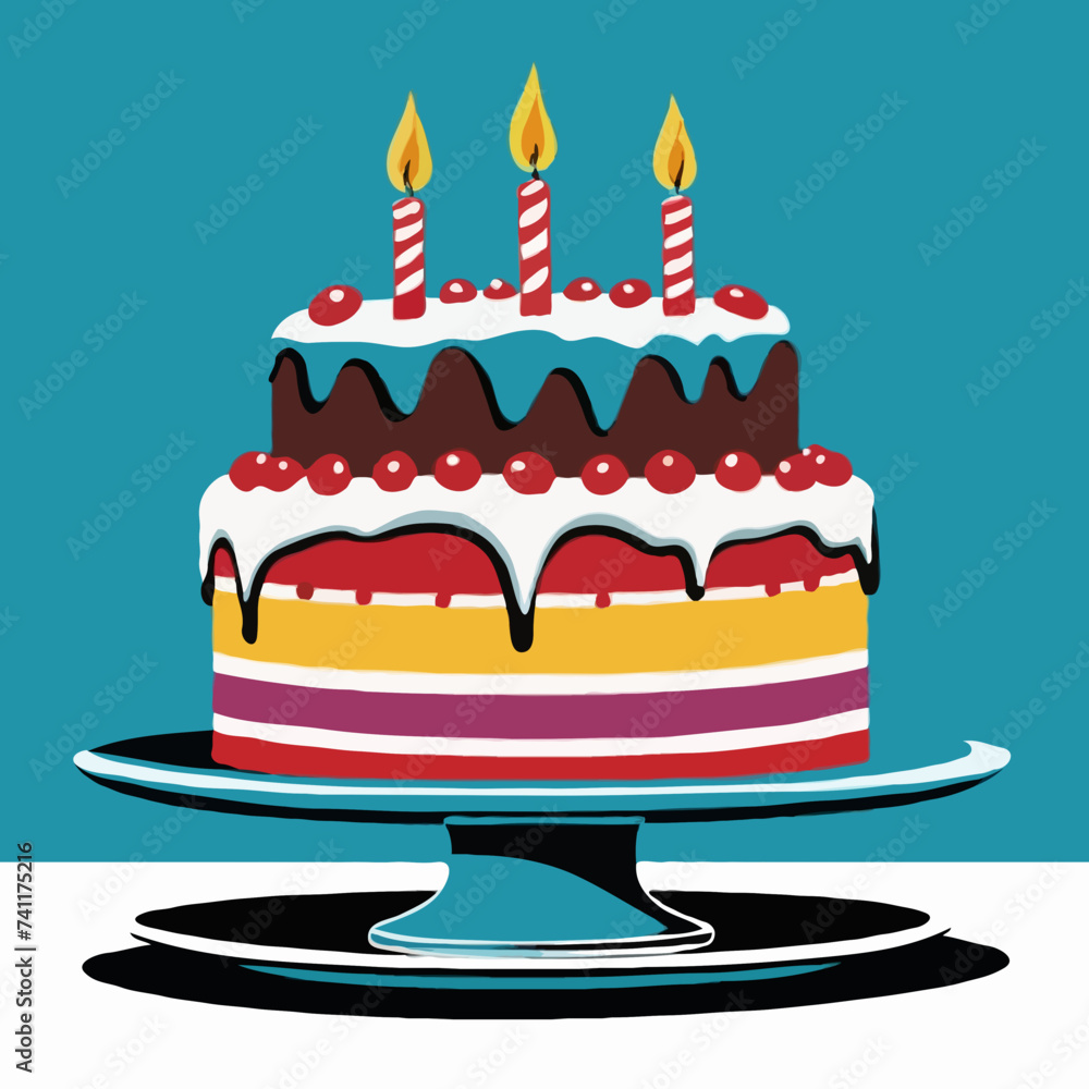 birthday cake with candles birthday cake with candles