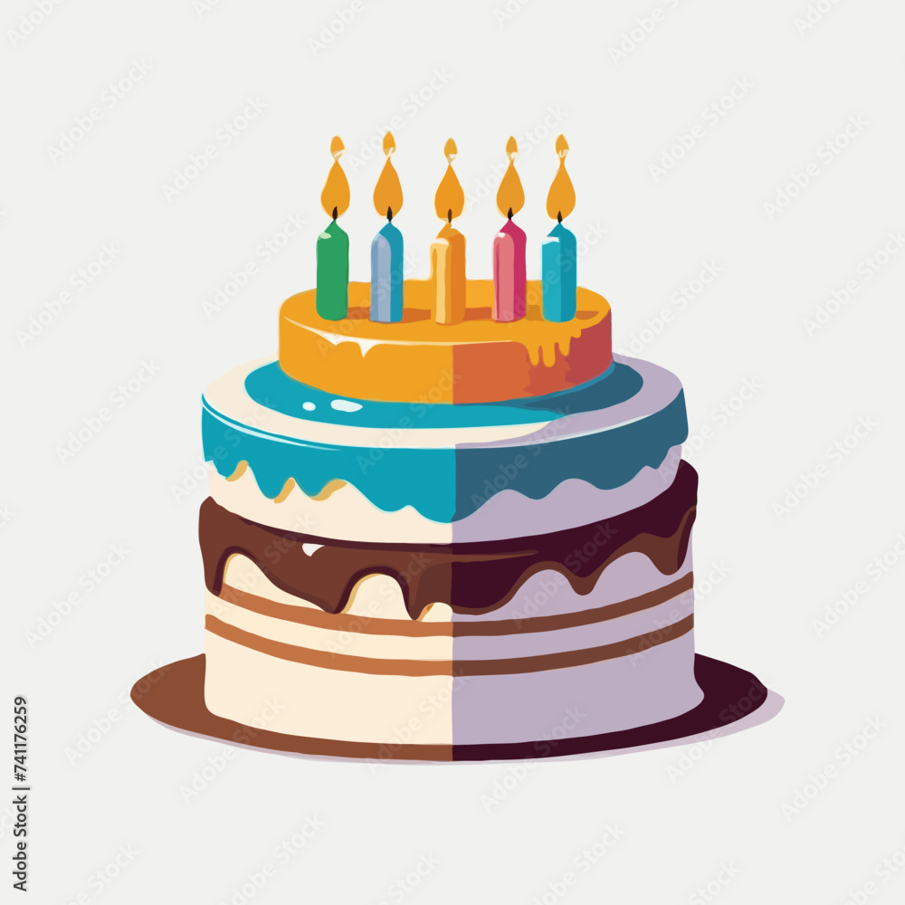birthday cake with candles birthday cake with candles