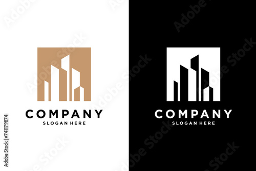 silhouette building logo