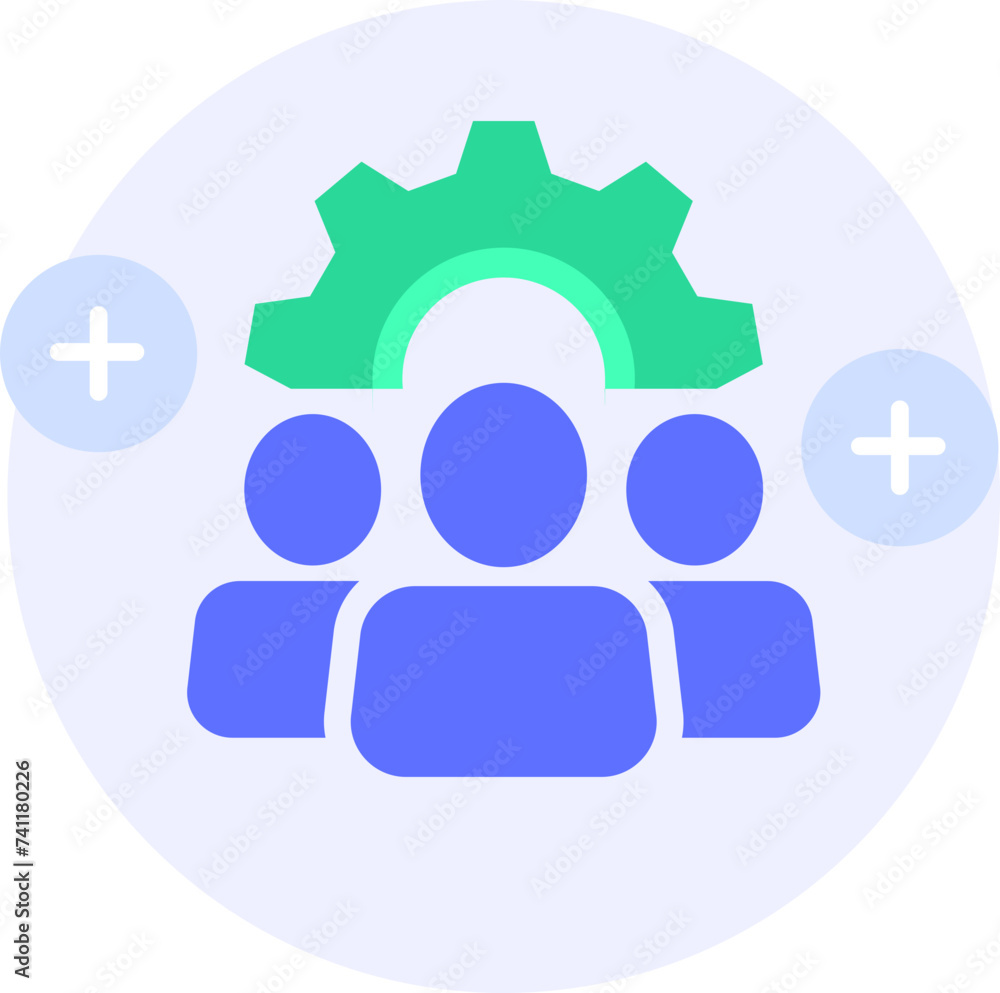 teamwork modern icon illustration teamwork modern icon illustration