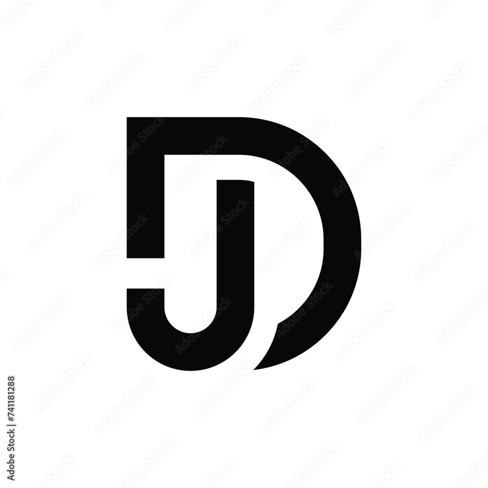 JD monogram logo design