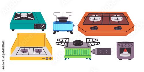 portable stove outdoor equipment for picnic or camp activity cooking tools with butane