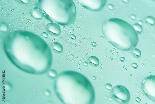 Wallpaper Mural Water bubbles and water ripples on mint green background, summer water ripples wallpaper, cool feeling mint green water bubbles wallpaper Torontodigital.ca