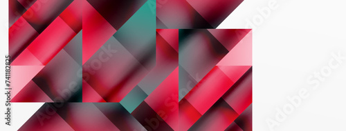 Vivid abstraction unfolds. Triangles in seamless harmony, composing dynamic geometric backdrop. Interplay of angles and hues forms captivating tapestry, evoking modernity and artistic allure