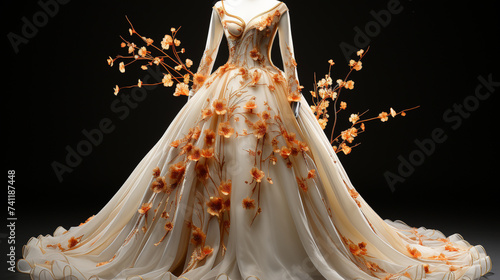 Women in wedding dress HD 8K wallpaper Stock Photographic Image