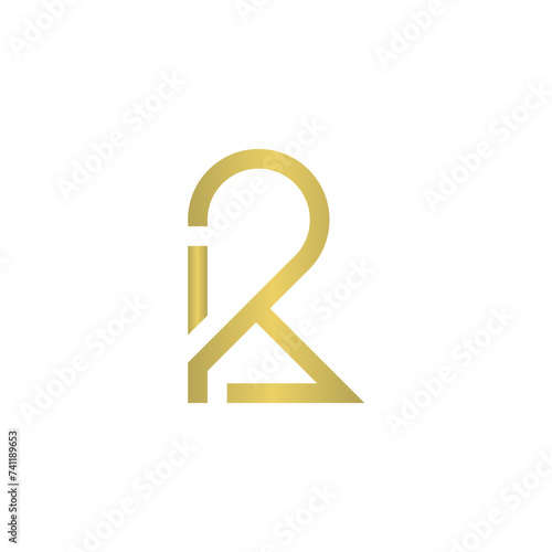 initial letter number K2 square logo concept