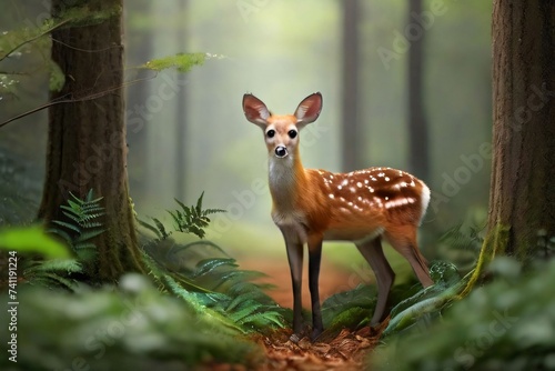 deer in the forest © Riaz
